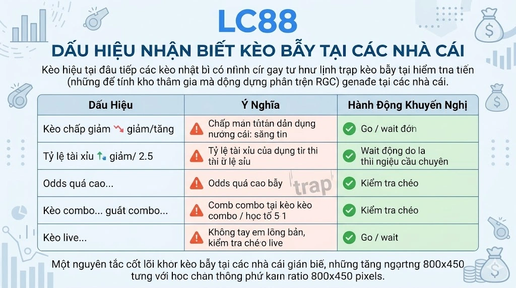 Dấu Hiệu Nhận Biết Kèo Bẫy Tại Các Nhà Cái